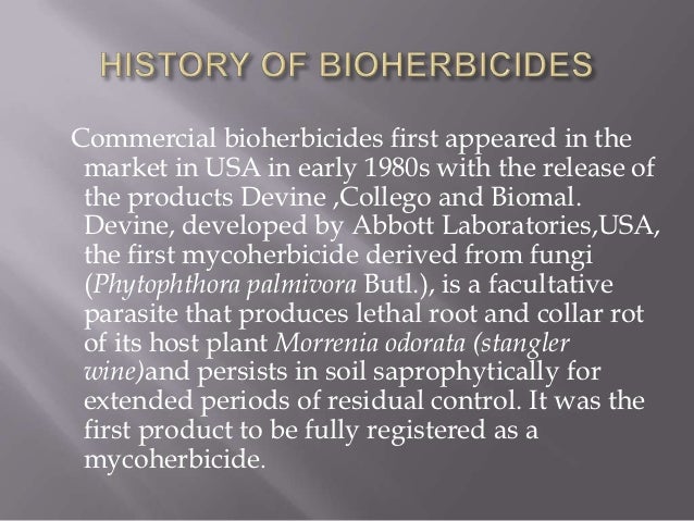 bioherbicides